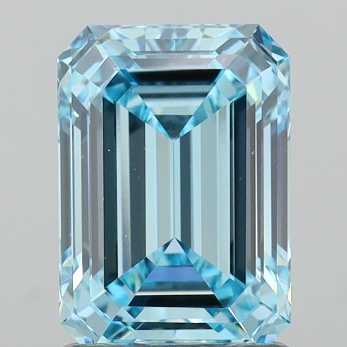 1.78ct Emerald  VVS2 Lab Created Diamond