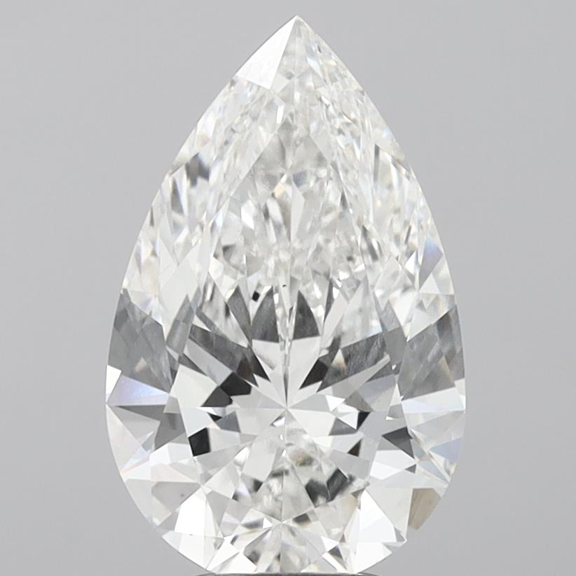 4.7ct Pear F VS1 Lab Created Diamond