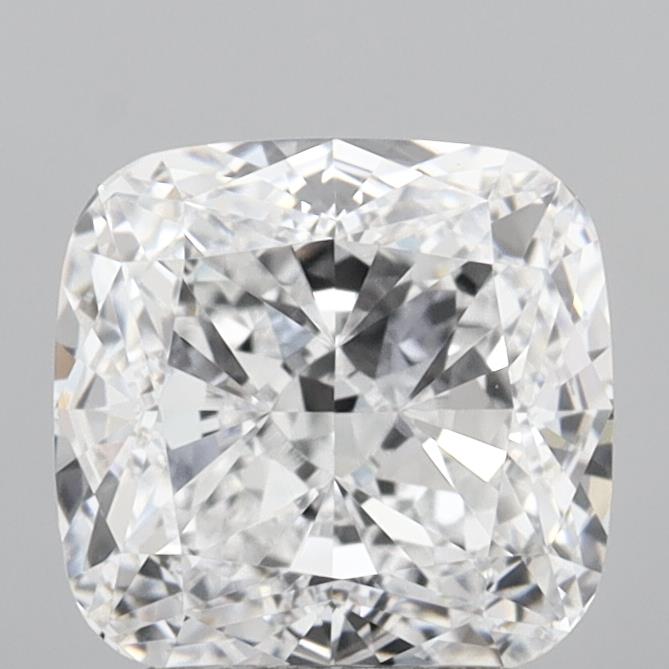 3.08ct Cushion D VVS2 Lab Created Diamond