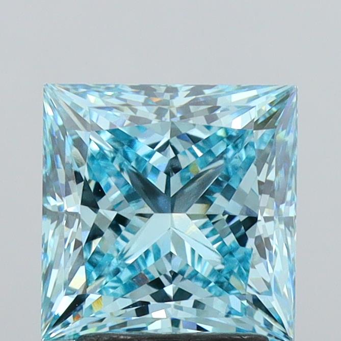 2.95ct Princess  VVS2 Lab Created Diamond