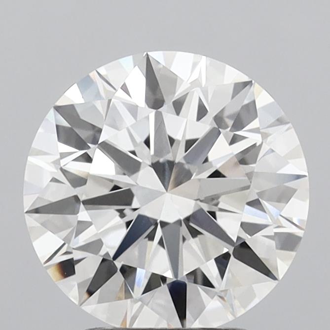 2.84ct Round F VVS2 Lab Created Diamond