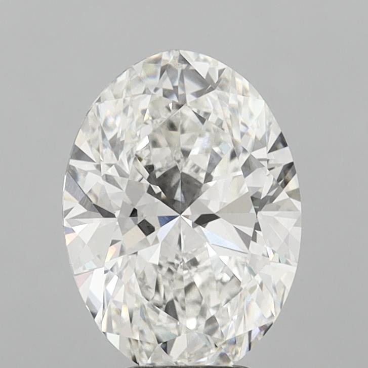 5.04ct Oval F VVS2 Lab Created Diamond