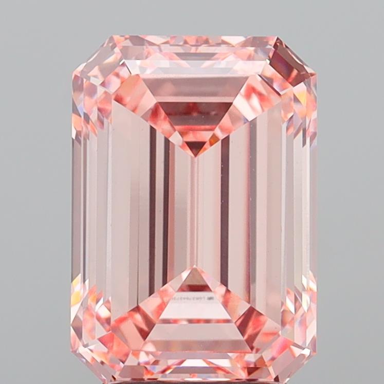 4.09ct Emerald  VVS2 Lab Created Diamond