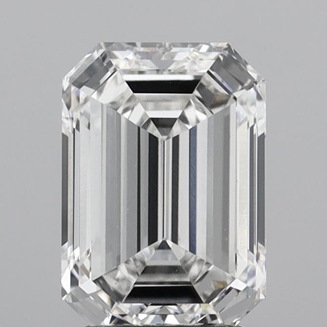 2.7ct Emerald F VVS2 Lab Created Diamond