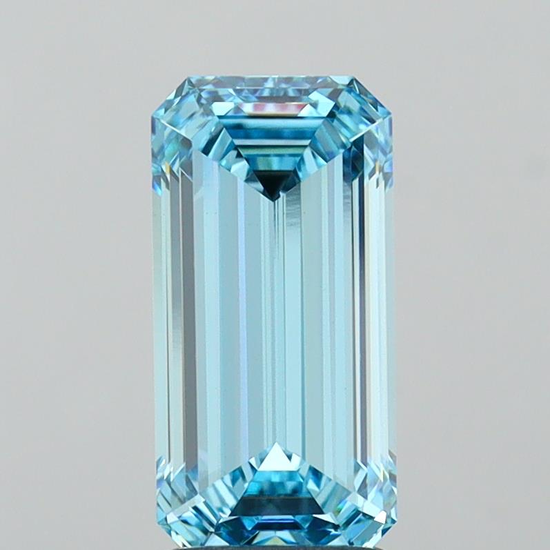 2.63ct Emerald  VVS2 Lab Created Diamond