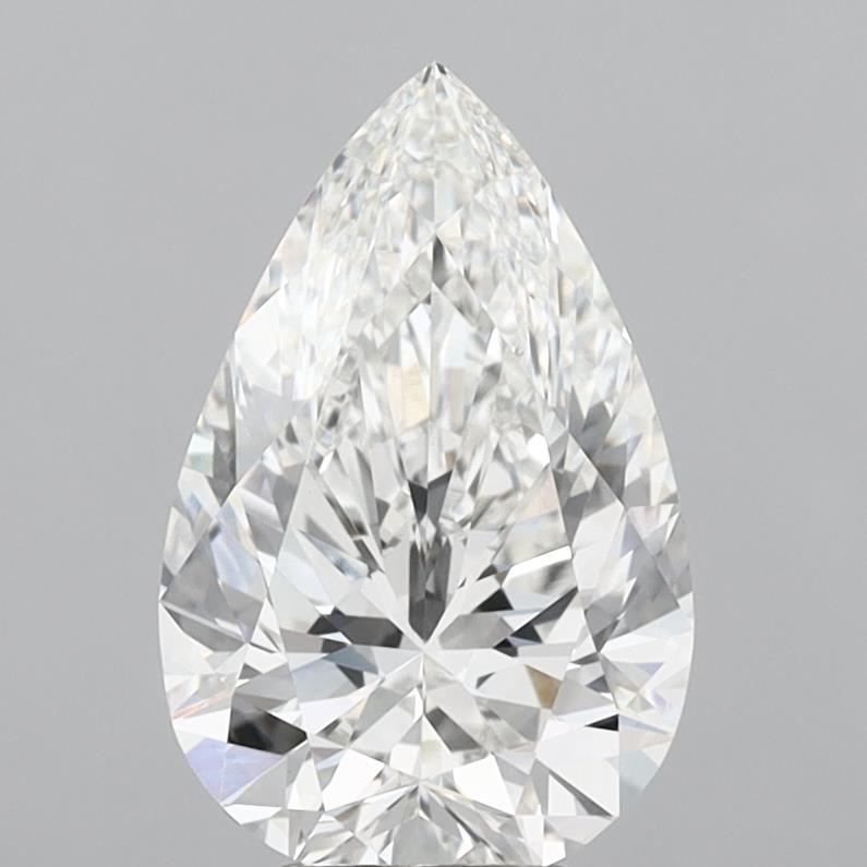4.81ct Pear F VVS2 Lab Created Diamond