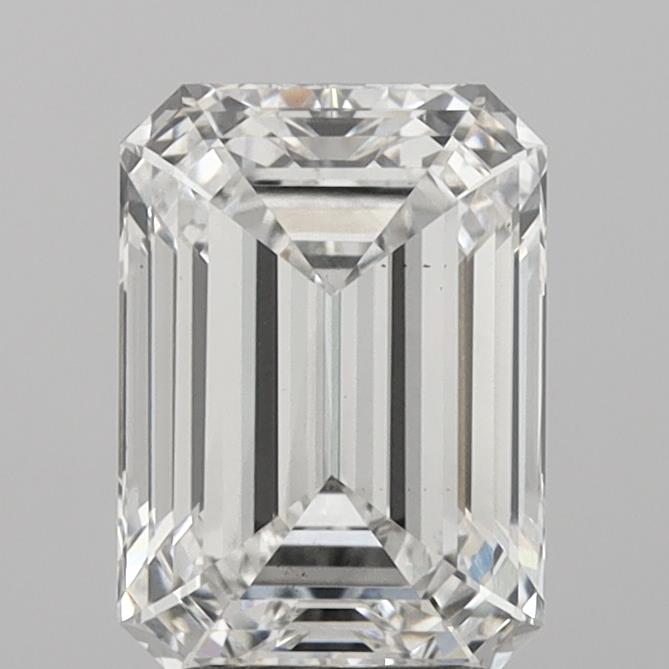 2.97ct Emerald F VS2 Lab Created Diamond