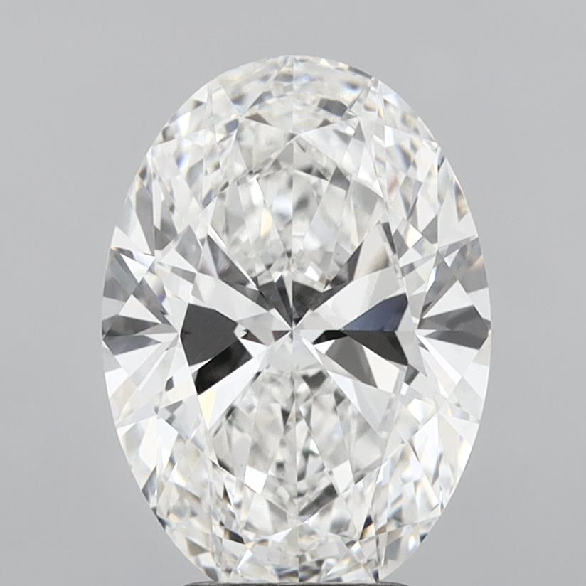 3.61ct Oval F VVS2 Lab Created Diamond