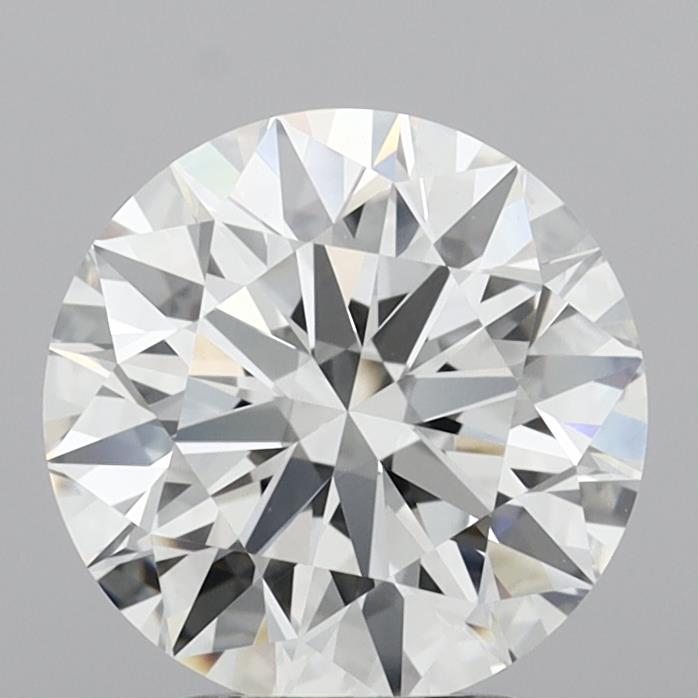 3.08ct Round F VVS2 Lab Created Diamond
