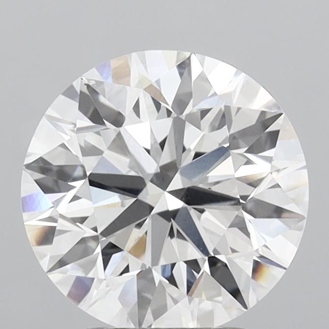 3ct Round E VVS2 Lab Created Diamond