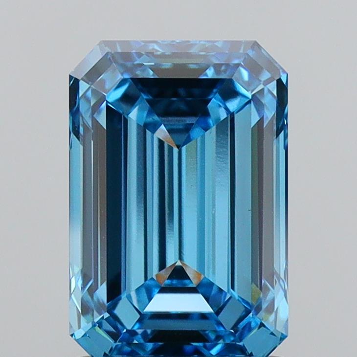 2.05ct Emerald  VVS2 Lab Created Diamond