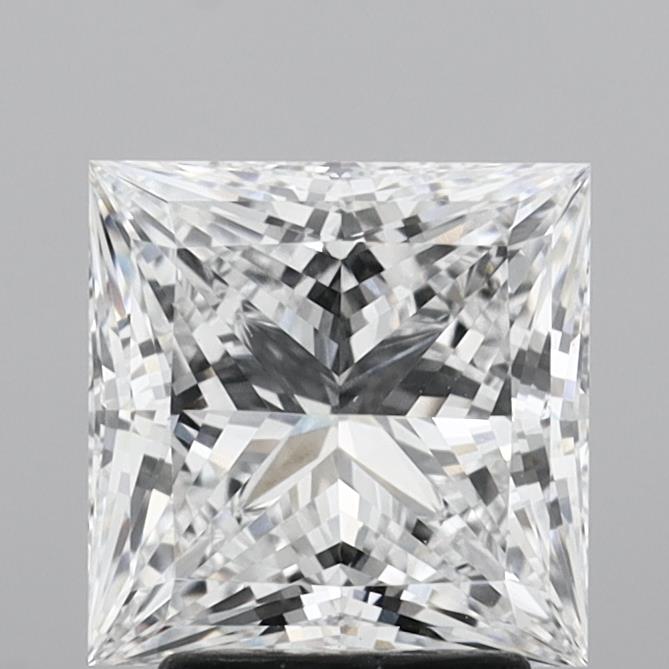 2.96ct Princess D VVS2 Lab Created Diamond