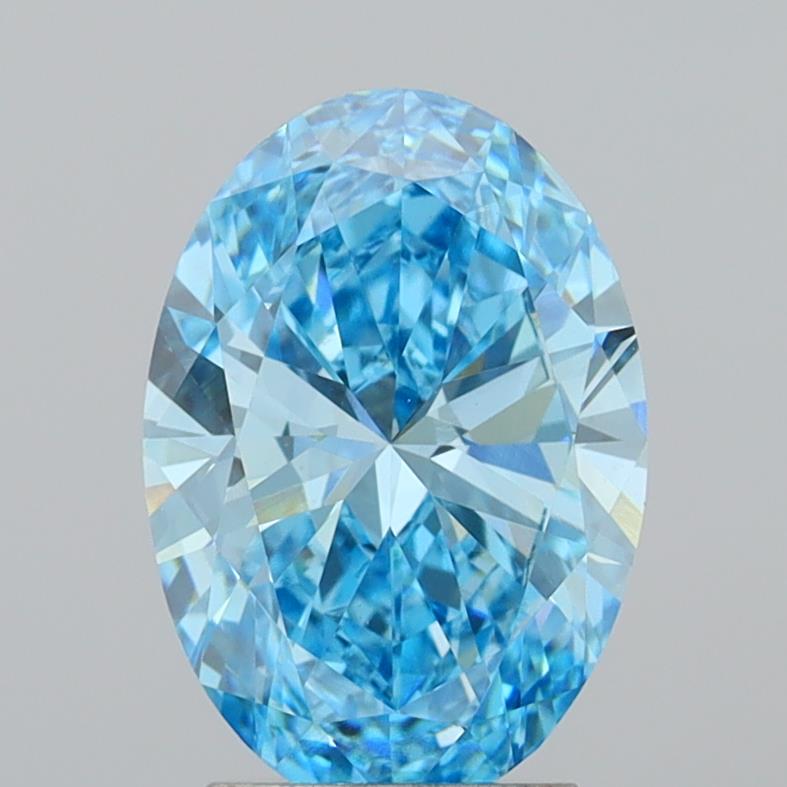 2.87ct Oval  VVS2 Lab Created Diamond