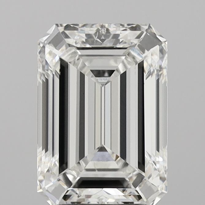 2.96ct Emerald F VS2 Lab Created Diamond