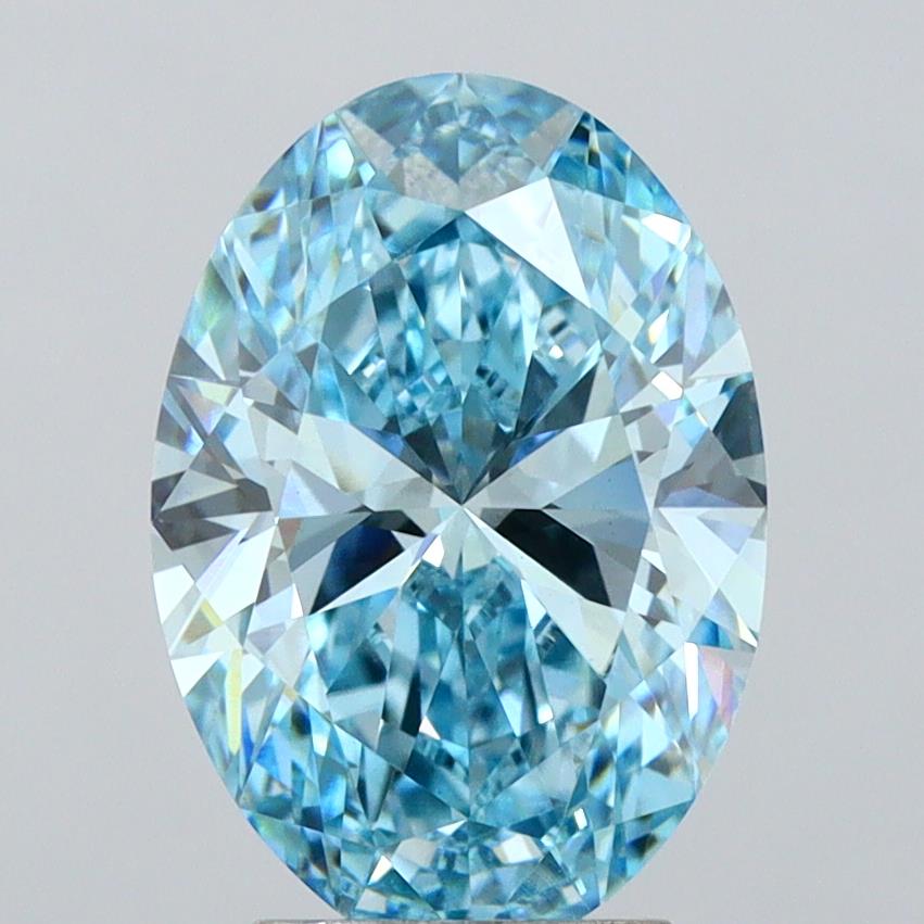 3.69ct Oval  VVS2 Lab Created Diamond