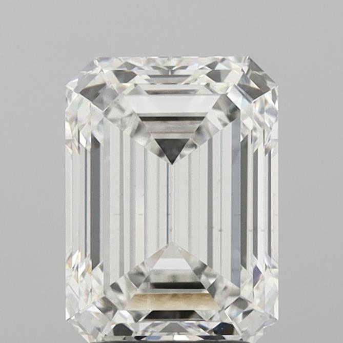 2.78ct Emerald F VS2 Lab Created Diamond