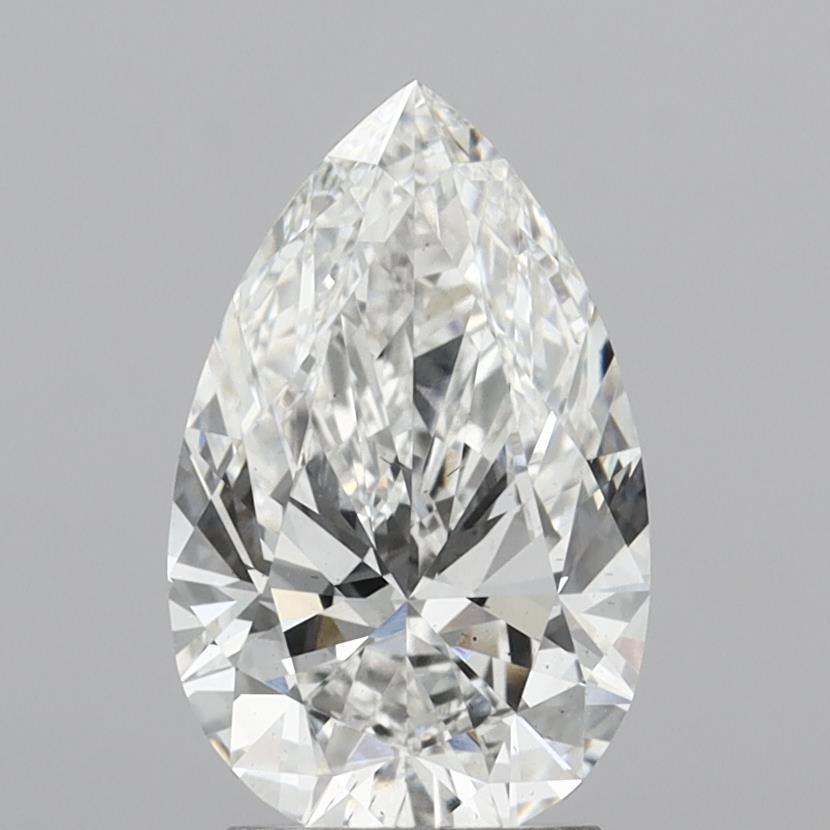 2.58ct Pear F VS2 Lab Created Diamond