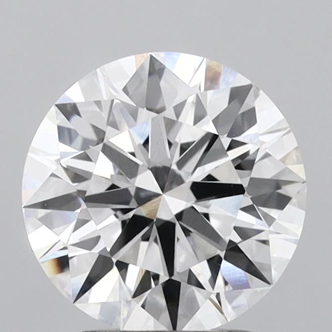 2.6ct Round D VVS2 Lab Created Diamond