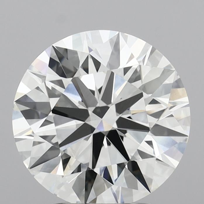 3.08ct Round F VVS2 Lab Created Diamond
