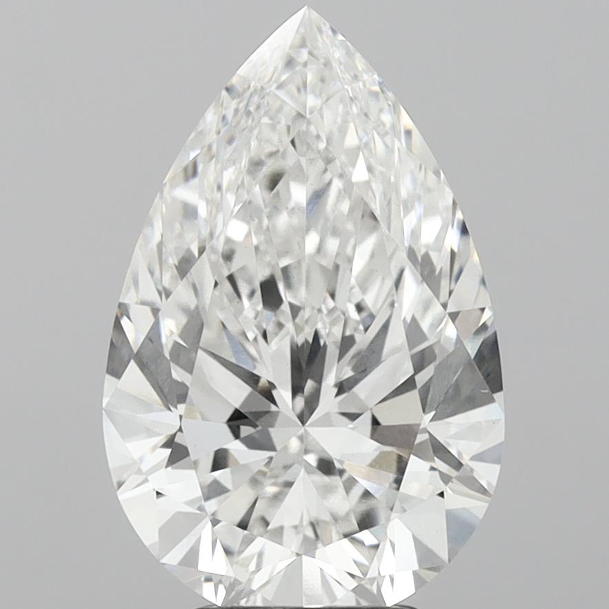 4.63ct Pear F VS1 Lab Created Diamond