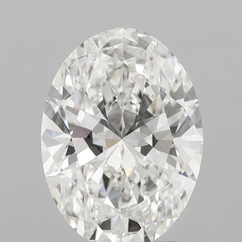 3.08ct Oval E VVS2 Lab Created Diamond