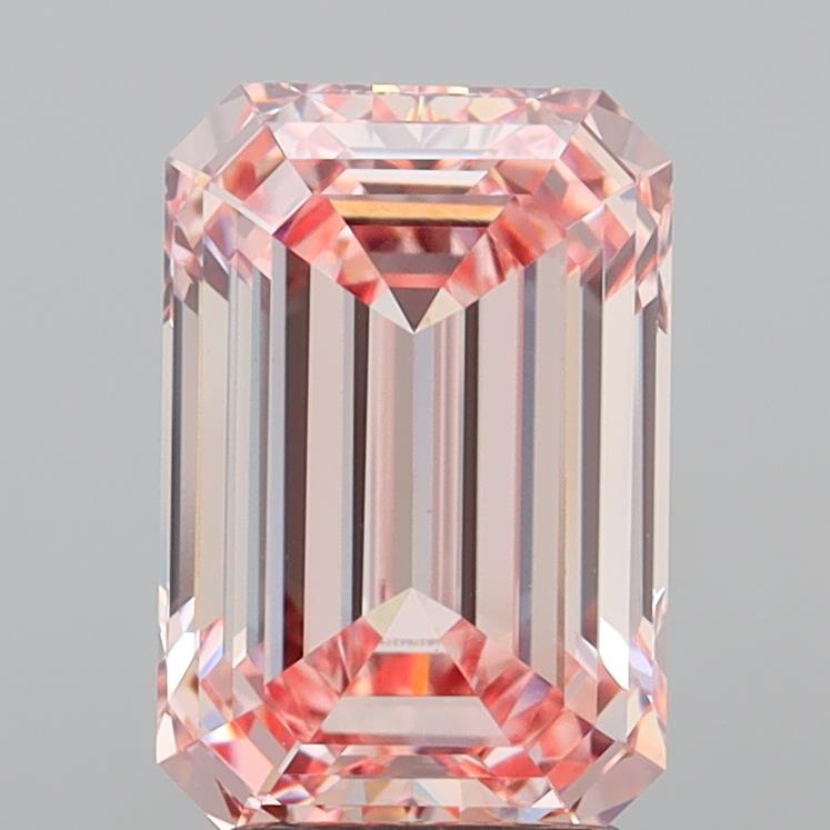 3.7ct Emerald  VVS2 Lab Created Diamond