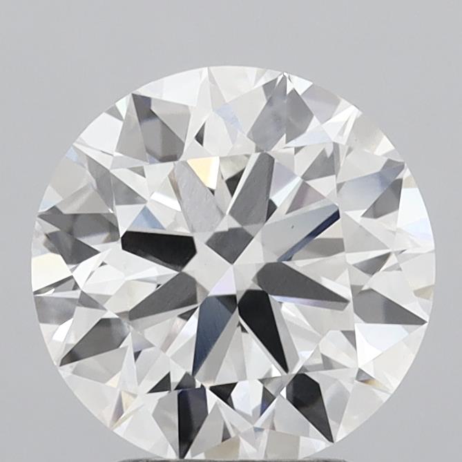 3.04ct Round F VVS2 Lab Created Diamond