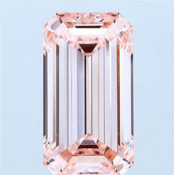 8.12ct Emerald FANCY INTENSE PINK VVS2 Lab Created Diamond