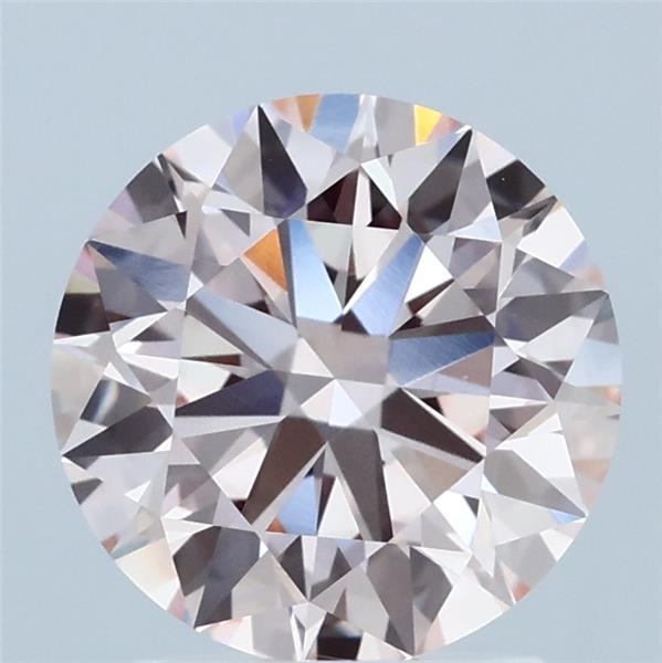 2.07ct Round FANCY INTENSE PINK VVS2 Lab Created Diamond