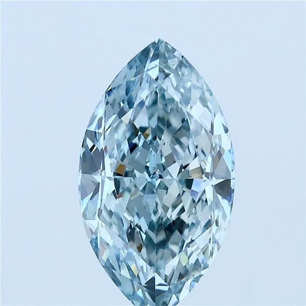 2.1ct Marquise FANCY INTENSE BLUE VS1 Lab Created Diamond