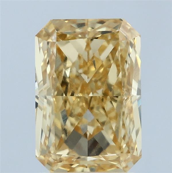 2.23ct Radiant FANCY VIVID YELLOW VVS2 Lab Created Diamond