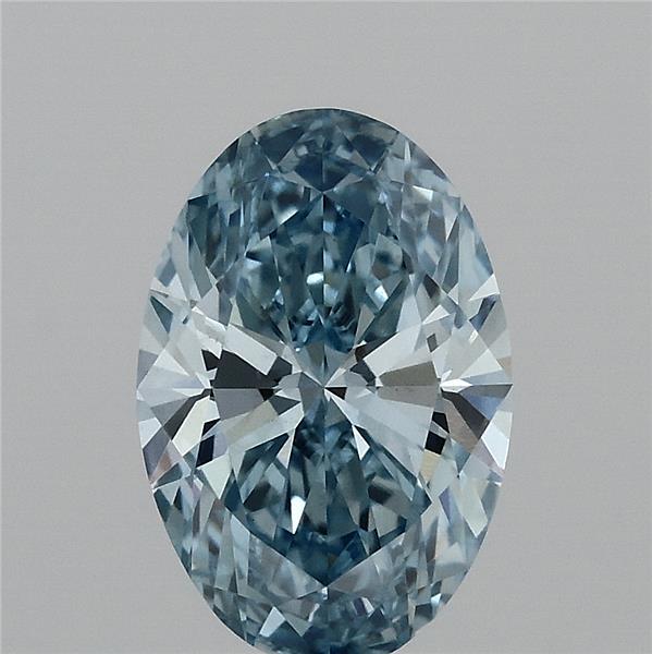 1.89ct Oval FANCY VIVID BLUE VS1 Lab Created Diamond