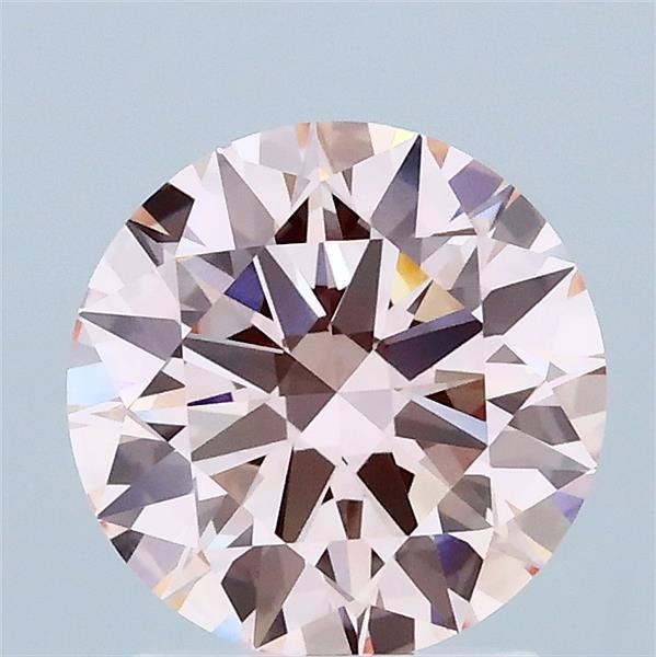1.76ct Round FANCY INTENSE PINK VVS2 Lab Created Diamond