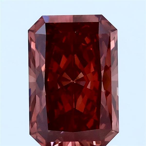 1.51ct Radiant FANCY INTENSE BROWN PINK VS1 Lab Created Diamond