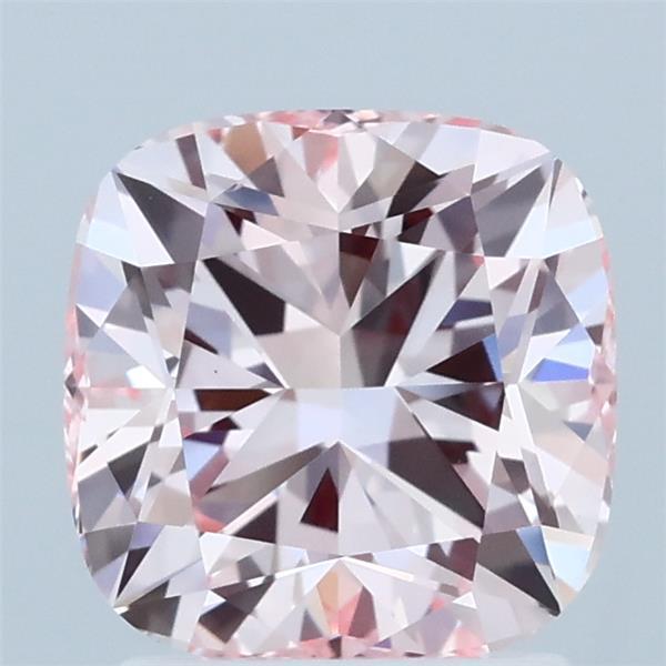 2ct Cushion FANCY INTENSE PINK VS1 Lab Created Diamond