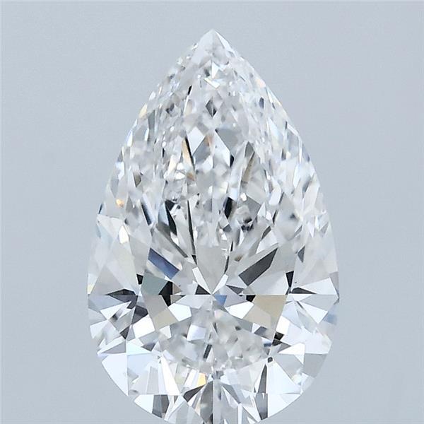1.81ct Pear F VVS2 Lab Created Diamond