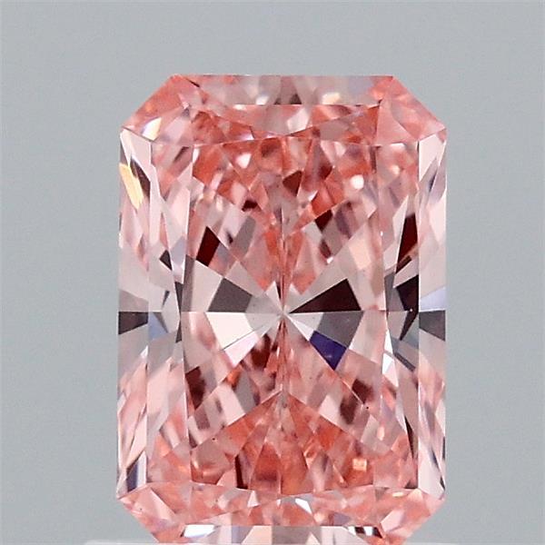1.09ct Radiant FANCY VIVID PINK VS1 Lab Created Diamond