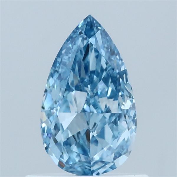 0.75ct Pear FANCY VIVID BLUE VVS2 Lab Created Diamond