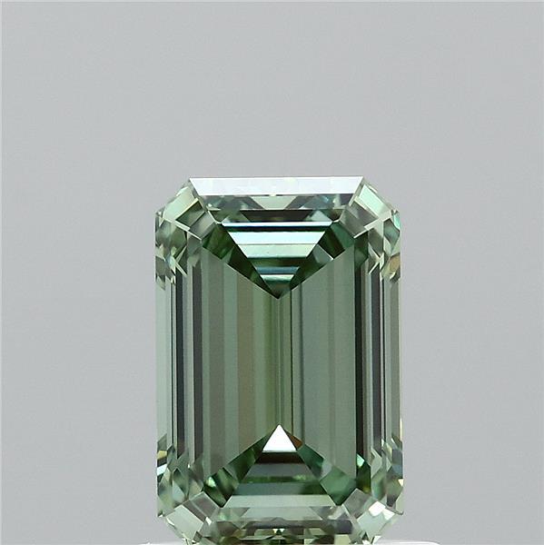 1.05ct Emerald FANCY VIVID GREEN VVS2 Lab Created Diamond