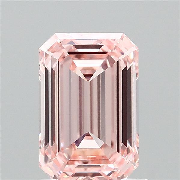 1.35ct Emerald FANCY INTENSE PINK VVS2 Lab Created Diamond
