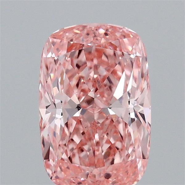 1.04ct Cushion FANCY VIVID PINK VS1 Lab Created Diamond