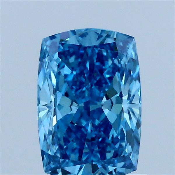 1ct Cushion FANCY VIVID BLUE VVS2 Lab Created Diamond