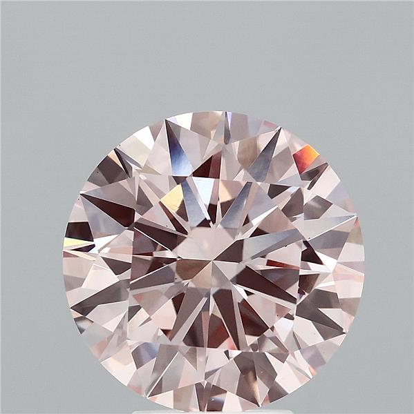 5.09ct Round FANCY PINK VS1 Lab Created Diamond