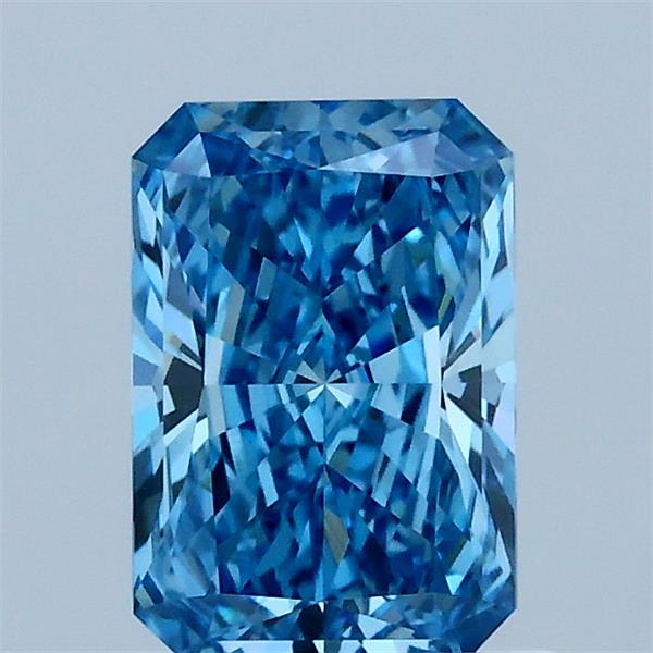 1.07ct Radiant FANCY VIVID BLUE VS1 Lab Created Diamond
