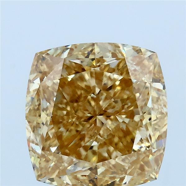 4.02ct Cushion FANCY YELLOW VS1 Lab Created Diamond