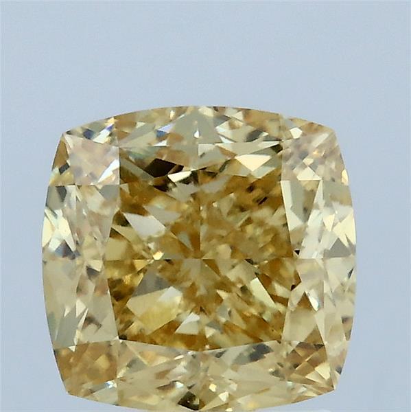 2.36ct Cushion FANCY INTENSE YELLOW VVS2 Lab Created Diamond