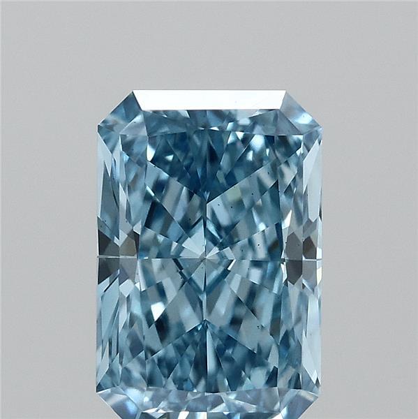 1.01ct Radiant FANCY VIVID BLUE VS1 Lab Created Diamond
