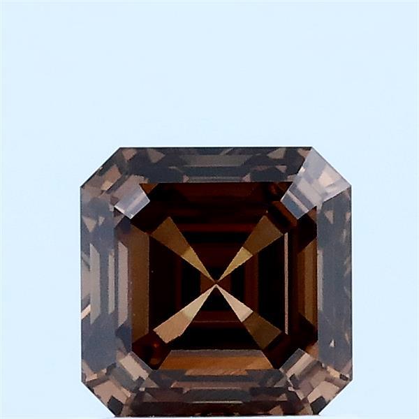 1.03ct Asscher FANCY BROWN VVS1 Lab Created Diamond