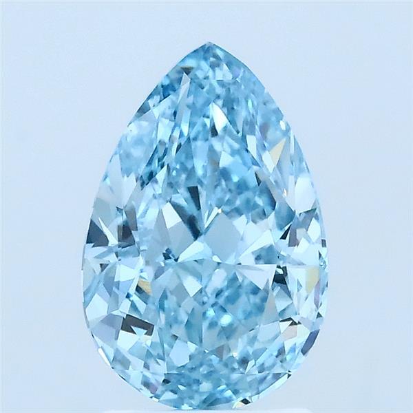 2.01ct Pear FANCY VIVID BLUE VS1 Lab Created Diamond
