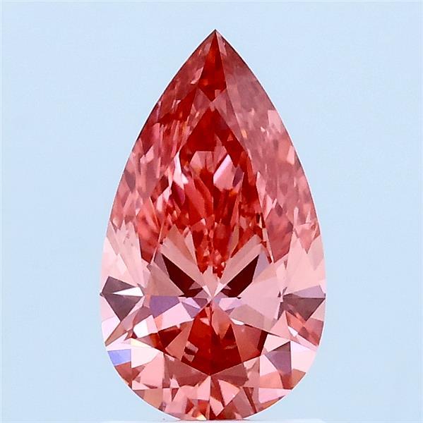 1.03ct Pear FANCY VIVID PINK VVS2 Lab Created Diamond